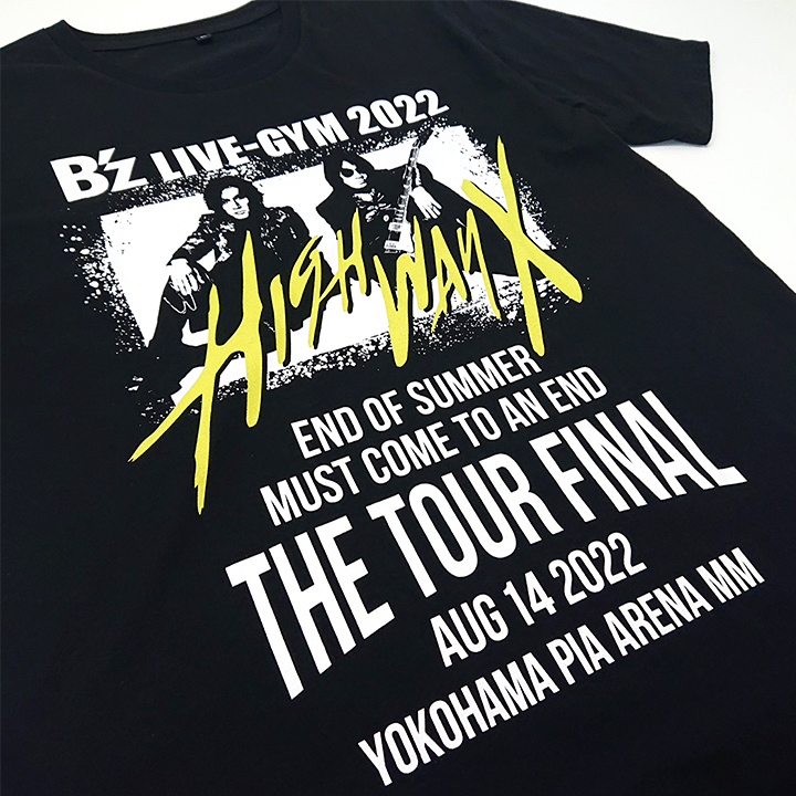 B’z LIVE-GYM 2022 -Highway X- ファイナルTシャツ受注販売 | サウウェブ